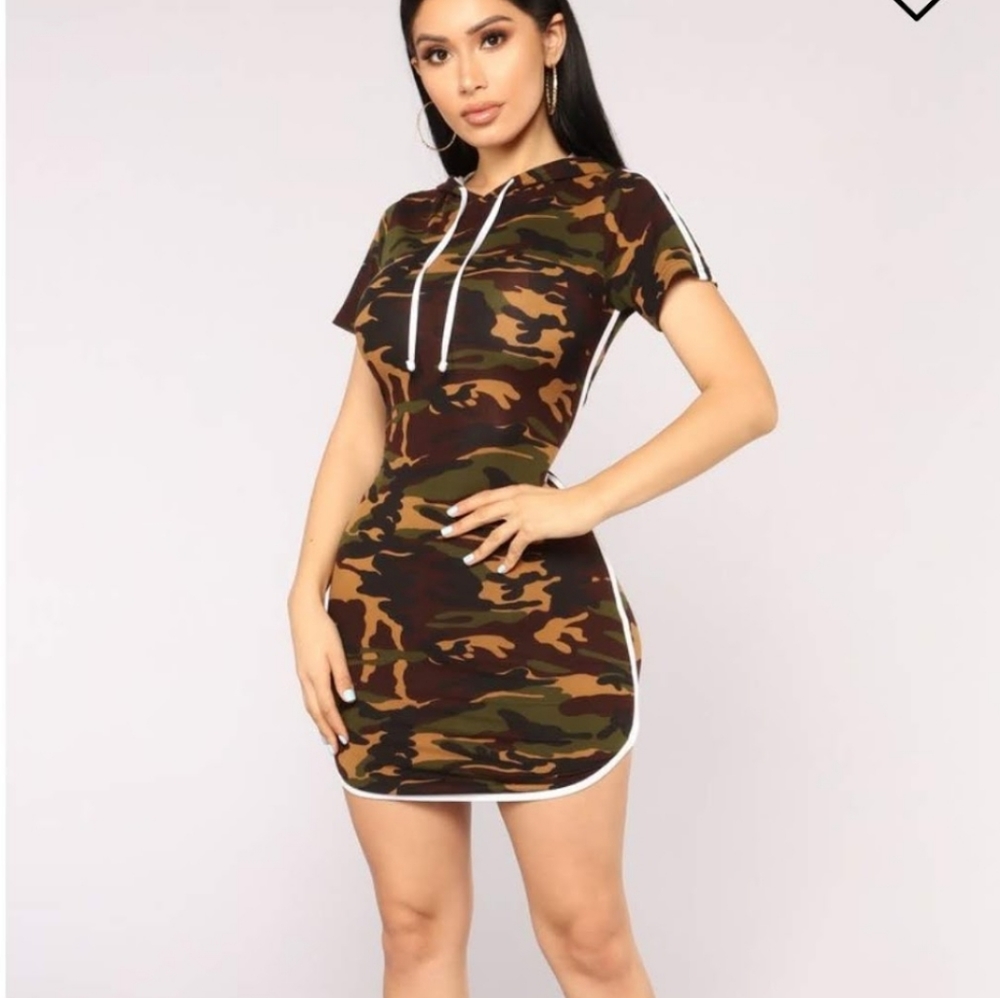 All eyes on you camo dress